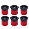 6 Pcs Variable Arc Nozzles Radius Sprinkler Heads Pop-up Sprinkler Replacement Nozzle Adjustable 0-360 Degrees Full Circle Pattern