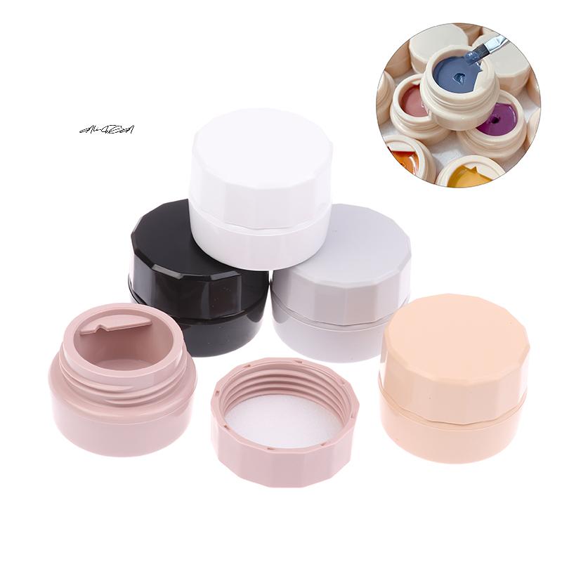 5g Empty Plastic Jar Nail Art Cosmetic Container Face Cream Pot Nail Gel Powder Box Makeup Lotion Trial Sample Packaging Tool