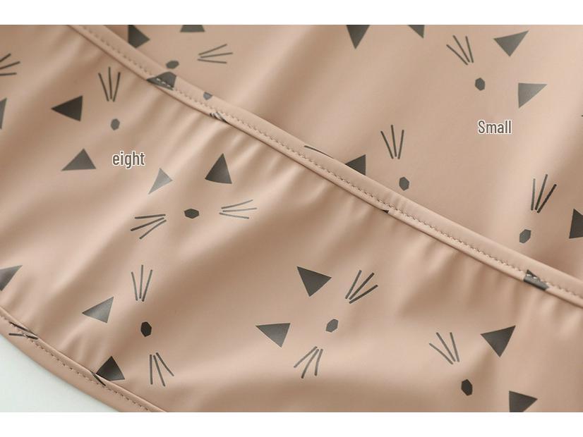 Waterproof Reversible Smock Bib for Babies - Super Soft, Food Catcher, Anti-Stain, Feeding Bib