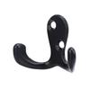 10Pcs Coat Hooks Small Double Prong AntiRust Sturdy   Convenient Wall Mounted Tiebacks for Coat Clothing Keys(Antique Brass Plating )
