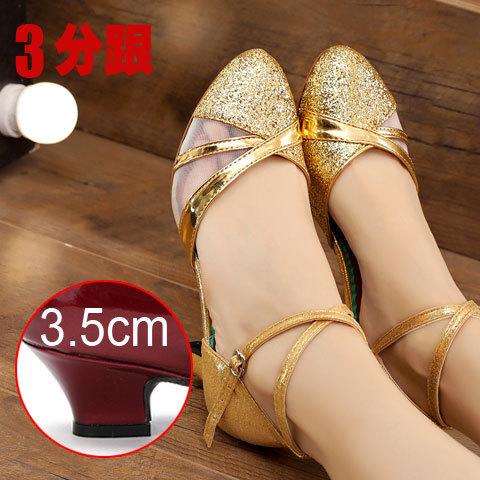 New Style Latin Dance Shoes for Women Flash Chip African Print Salsa Dance Shoes Women's Ballroom Dance Sandal Hight Heel 5cm3cm