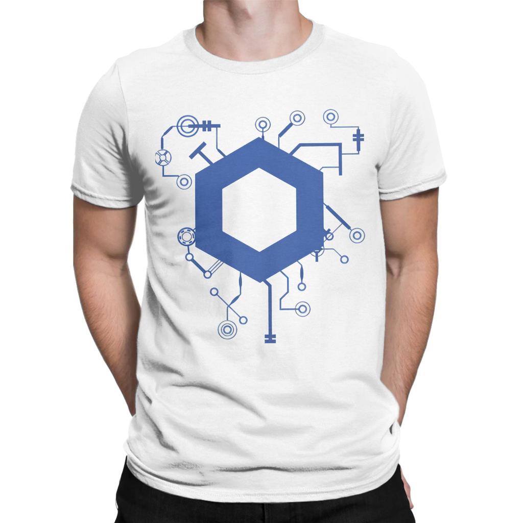Chainlink Blockchain Cryptocurrency Funny 100 Cotton Tshirt Chainlink Tees Tops For Unisex