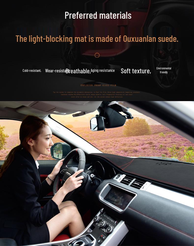 Dashboard Sunshade Mat for 2007-2013 Toyota Corolla - Anti-Glare Sun Protection.