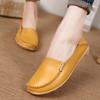 Fashion Women Shoes Plus Size Flat Shoes Women Genuine Leather Loafers Nurse Slip On  Women Flat Oxford Sapato Feminino Ballet Flats