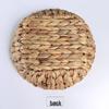 Calabash Grass Round Woven Storage Basket - Straw Organizer & Bread Basket