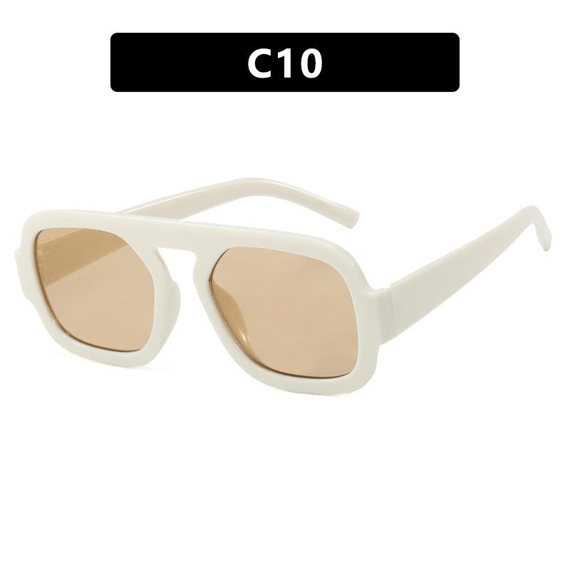 Vintage Big Frame Square Women Sunglasses Brand Black Cool Men Sun Glasses One Piece Designer Pilot Sun Glasses Eyeglasses