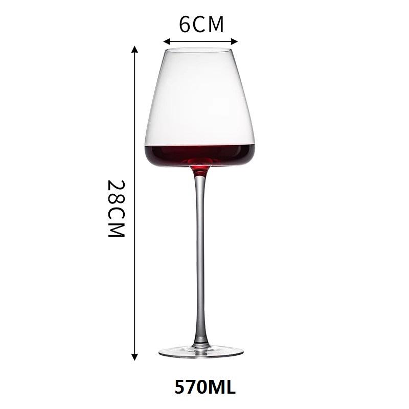Wine Glass Bevel Crystal Red Wine Cup Red Wine Glass High Foot Glass Boer Ordinary Burgundy Cup Beer Cup