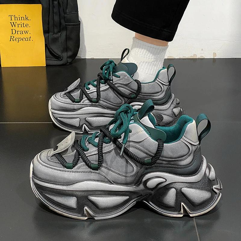 Sneaker Casual Scarpe da Ginnastica da Uomo Scarpe Morbide e Confortevoli per Uomo Sport e Tempo Libero Mocassini con Fondo Spesso Resistenti all'Usura Moda