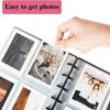 Mushroom Hole Card Collection Book Solid Colour Insert Loose-leaf Album 3 Inch Four-panel Photo Postcard Storage and Sorting
