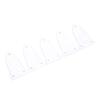 5Pcs White Guitar Truss Rod Cover Set 3 Hole Plastic Electric Guitar Bass Truss Rod Cover Plate Kit