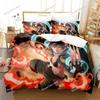 New 3D Print Cartoon Fire Force Bedding Set Boys Girls Twin Queen King Size Duvet Cover Pillowcase Bed Boys Adult Home Textiles7