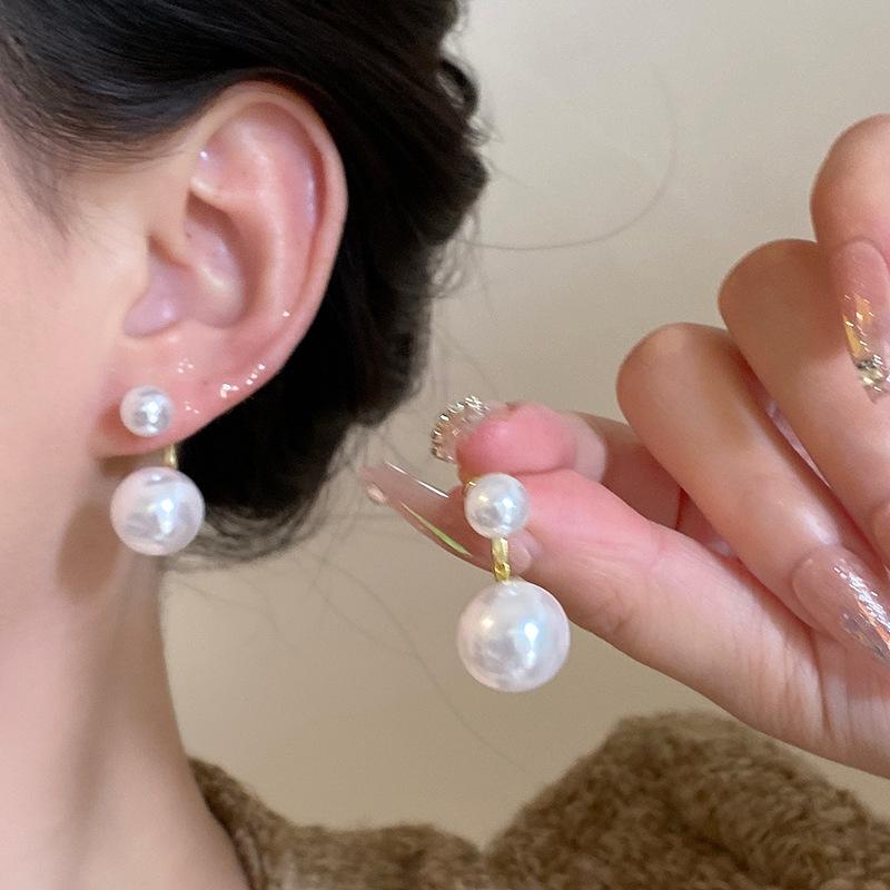 Women's 2024 Pearl Tassel Dangle Earrings - Unique French Style Studs