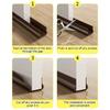 1pc 93cm/36.61in Soundproof Door Bottom Sealing Strip Insect Prevention Self-adhesive Draught Excluder Home Weather Stripping