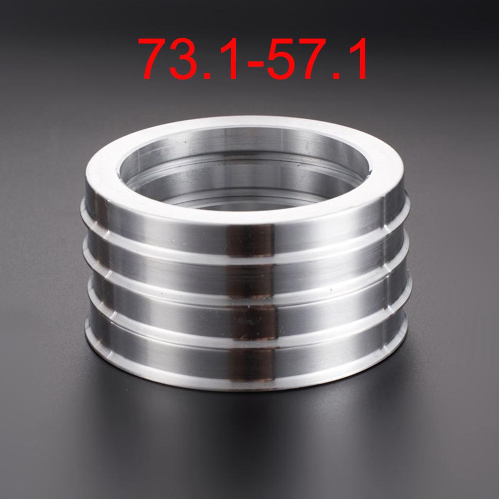 4pcs Car Aluminum Alloy Wheel Hub Centric Rings center Bore 60.1-56.1/66.6-57.1/66.1-64.1/67.1-57.1/73.1-57.1/73.1-60.1
