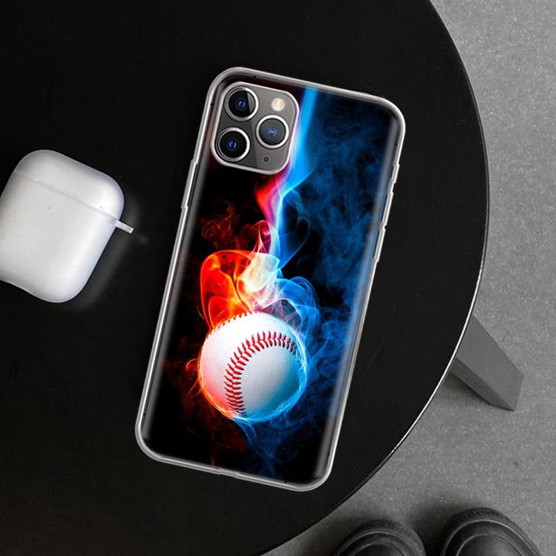 Baseball Sport Phone Case Cover for iPhone 11 12 13 Mini 14 15 Plus 16 Pro Max 17 Air 7 8 + SE Art Customized Fundas 11 12 13 Mi