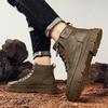 Ny mote Høst Og Vinter Høytopp for menn Martin Boots Studenter Mann Gutter Trending Soft Sole Arbeidssko Arbeidsbeskyttelse Martin Sneakers