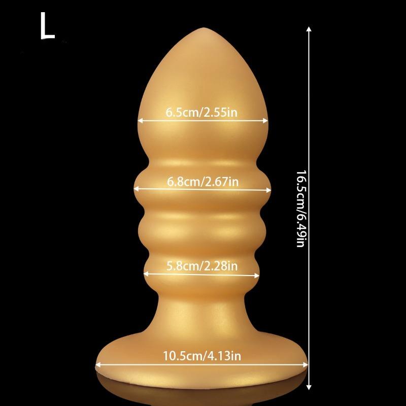 Huge Anal Plug Liquid Silicone Soft Conical Butt Plug Big Anal Dildos for Women Men G-spot /prostate Massage 18+ Sex Toys