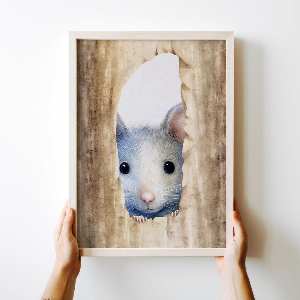 Plakat dla dziecka myszka mysz