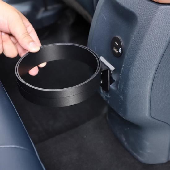 Rear Center Console Garbage Bag Holder Ring Trash Can For Ford Maverick