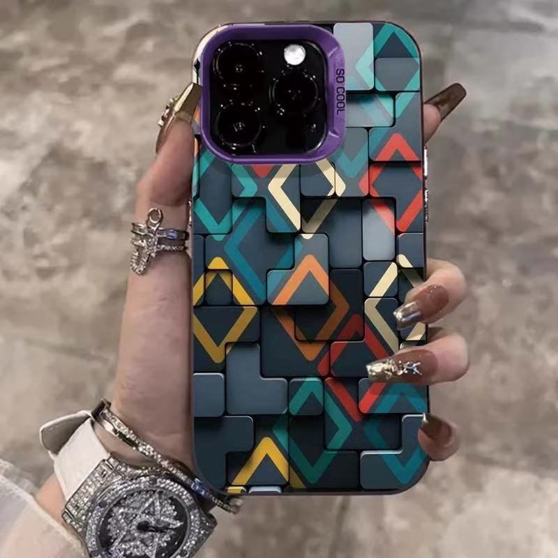 The new matte colored silver is suitable for iphone16 mobile phone case Apple 15promax/1413pro12 foreign trade
