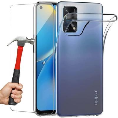 Case - OPPO - A74 4G - Soft Silicone - Reinforced Protection - Transparent