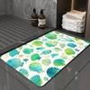Shells Pattern Rug For Bath And Kitchen Super Absorbent Quick Dry Rubber Backed Dirt Resistant Bath Rugs Mats