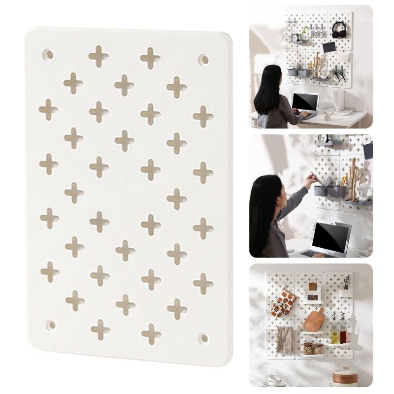 Tool Release Assembly Plastic Grid Board Space Saving Vertical Organizers For Kitchen Bathroom Decors