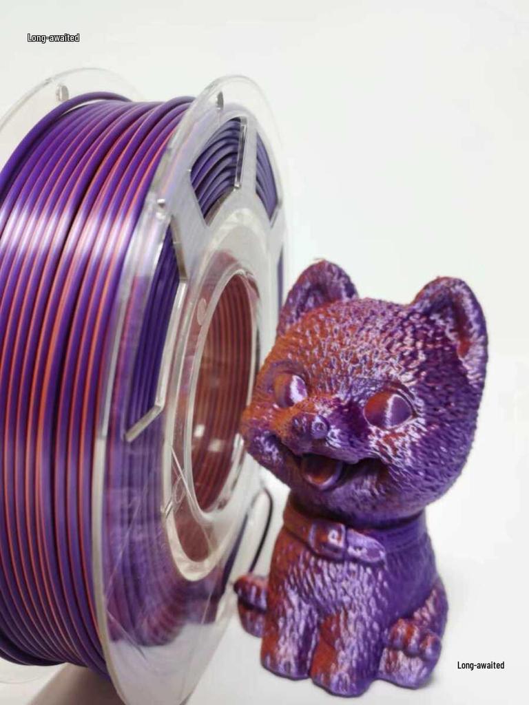 PLA Silk Dual-Color Tri-Color 1.75mm Filament for FDM 3D Printers