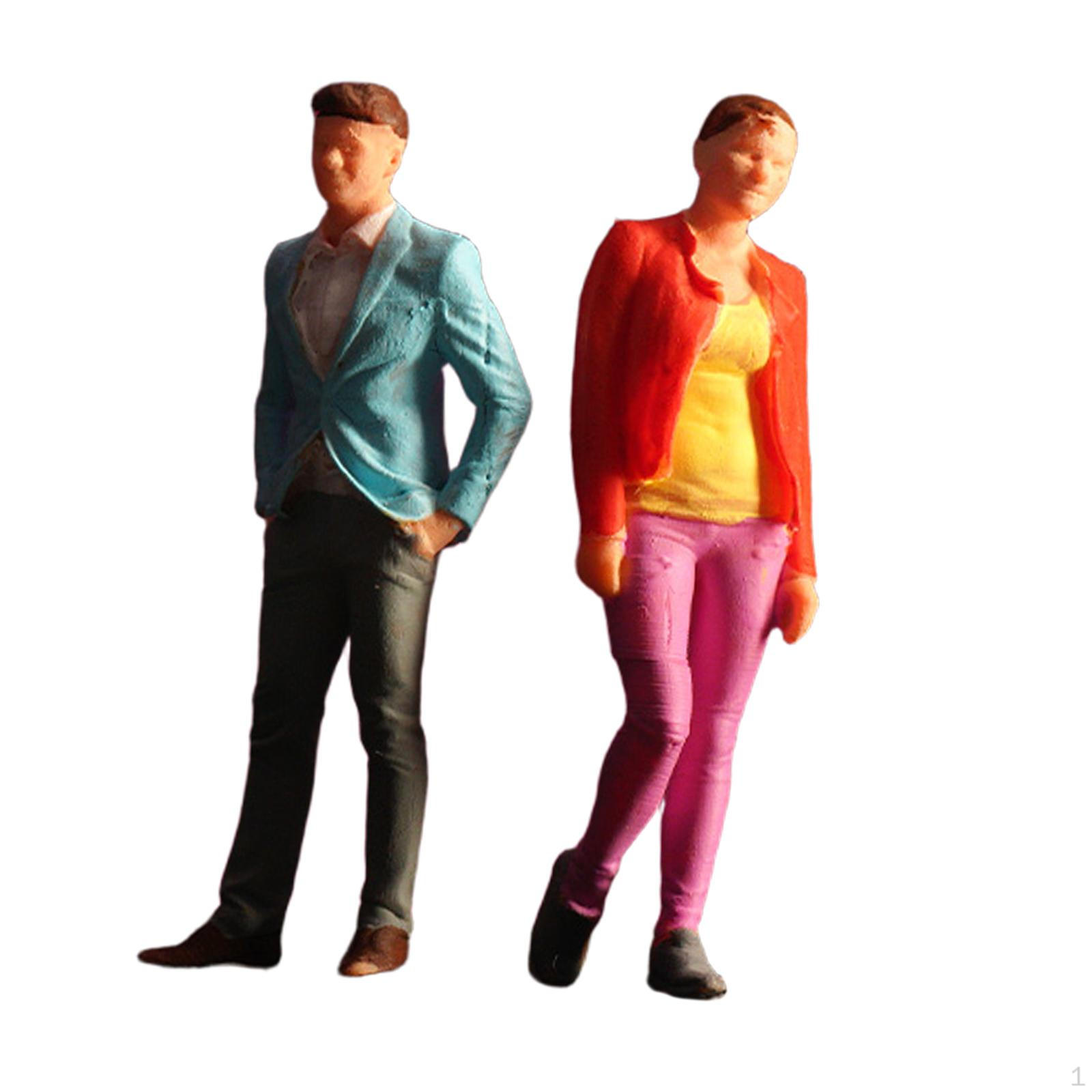 

2 шт. 1/64 Фигурки людей Миниатюрная диорама Декор стола Коллекционные предметы Ремесла Leisure combination