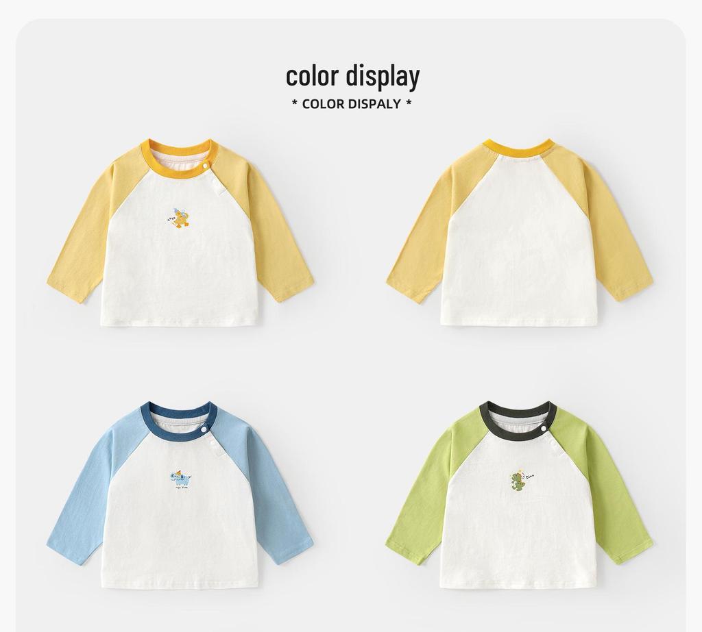 Kaka Panda Kids' Long-Sleeve T-Shirt for Boys & Girls - Trendy Spring/Autumn Top for Toddlers