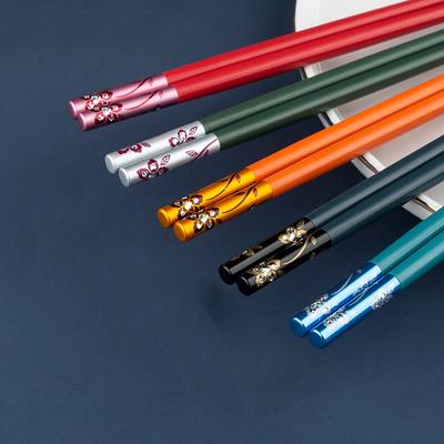 5 paia/set Bacchette giapponesi antiscivolo di alta qualità Coreano Home Hotel Ristorante Bastone portatile per alimenti sani per Sushi Chopstic
