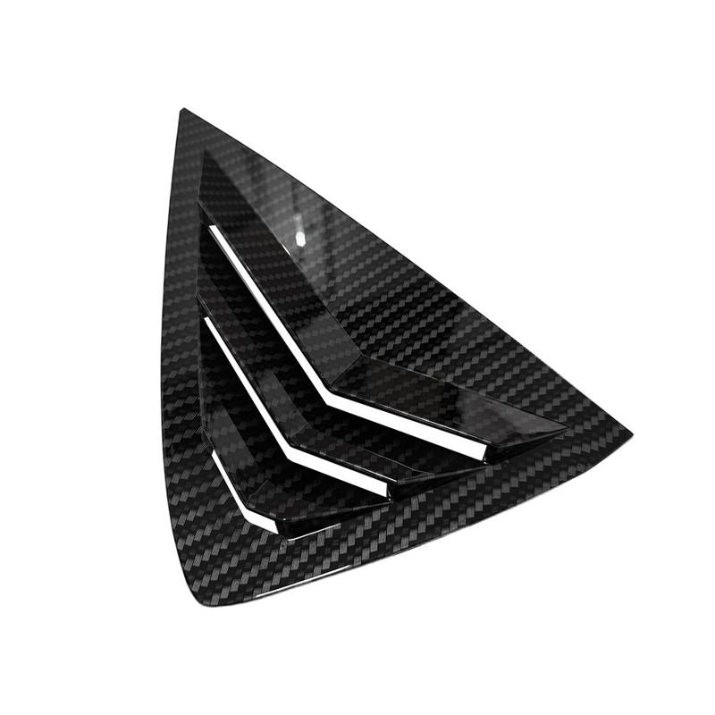 For Opel Corsa      ABS Plastic Rear Window Quarter Louver Cover Side Vent Trim Car Adhesive Accessories