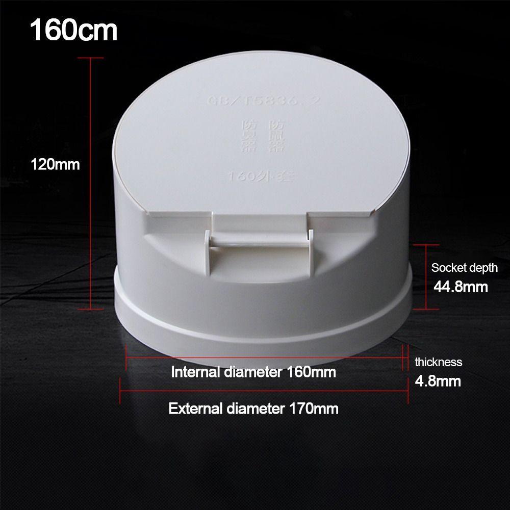 50/75/110/160mm Drain Pipe Floor Drains Sewage Pipe Strainer Plug PVC Anti Odor Anti-rat Cover Septic Tank Outdoor Pipe Valve