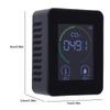 3-in-1 Digital Portable CO2 Meter Temperature Humidity Tester Air Quality Monitor CO2 Sensor for Home School Hotel Office Car