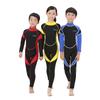 Kids Wetsuit Girls Boys Zippered Long Sleeve Diving Swimsuit Quick Dry One Piece Chlidren Surf Suit for Water Sports