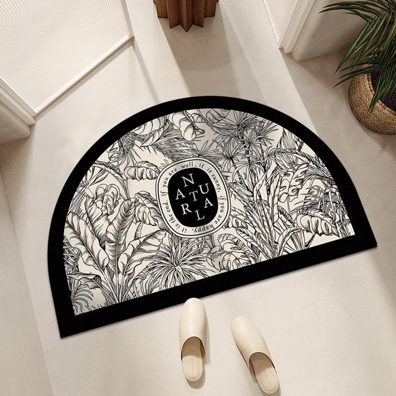 American Semi-Circular Non-Slip Bathroom Mat - Diatomaceous Earth, Entrance Rug