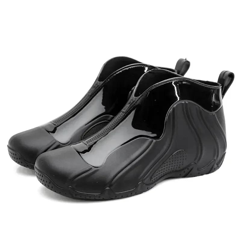 Rain Boots for Men Outdoor Wear-resistant Man Shoes Waterproof and Non-slip Wellies Plastic Rainy Day Designer Work New Cheap