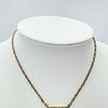 Used GIVENCHY GG Logo Vintage Necklace Gold Tone Chain Women's Total Length 38cm