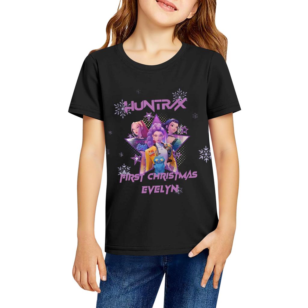 Modes darba apģērbi, apdrukāti topi, kas paredzēti BĒRNU vasaras topiem ar apaļu apkakli