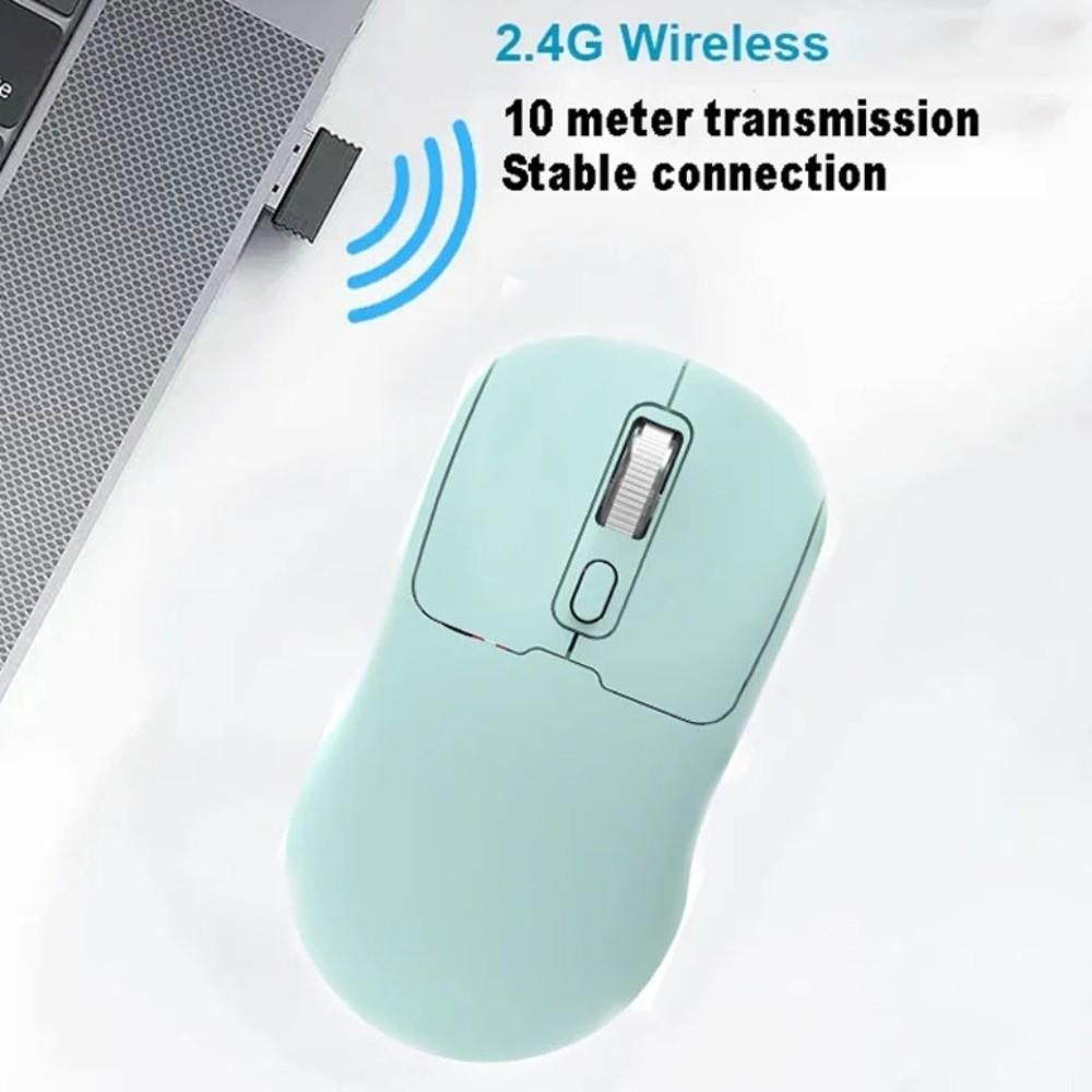 Silent Laptop Wireless Mouse Dual-Mode Ergonomic Mouse 2.4G Cordless Mouse  Tablet