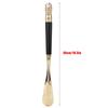 Metal Lion Head Shoe Horn Wooden Long Handle Handled Shoe Lifter Shoe Spoon ToolBlack 49cm