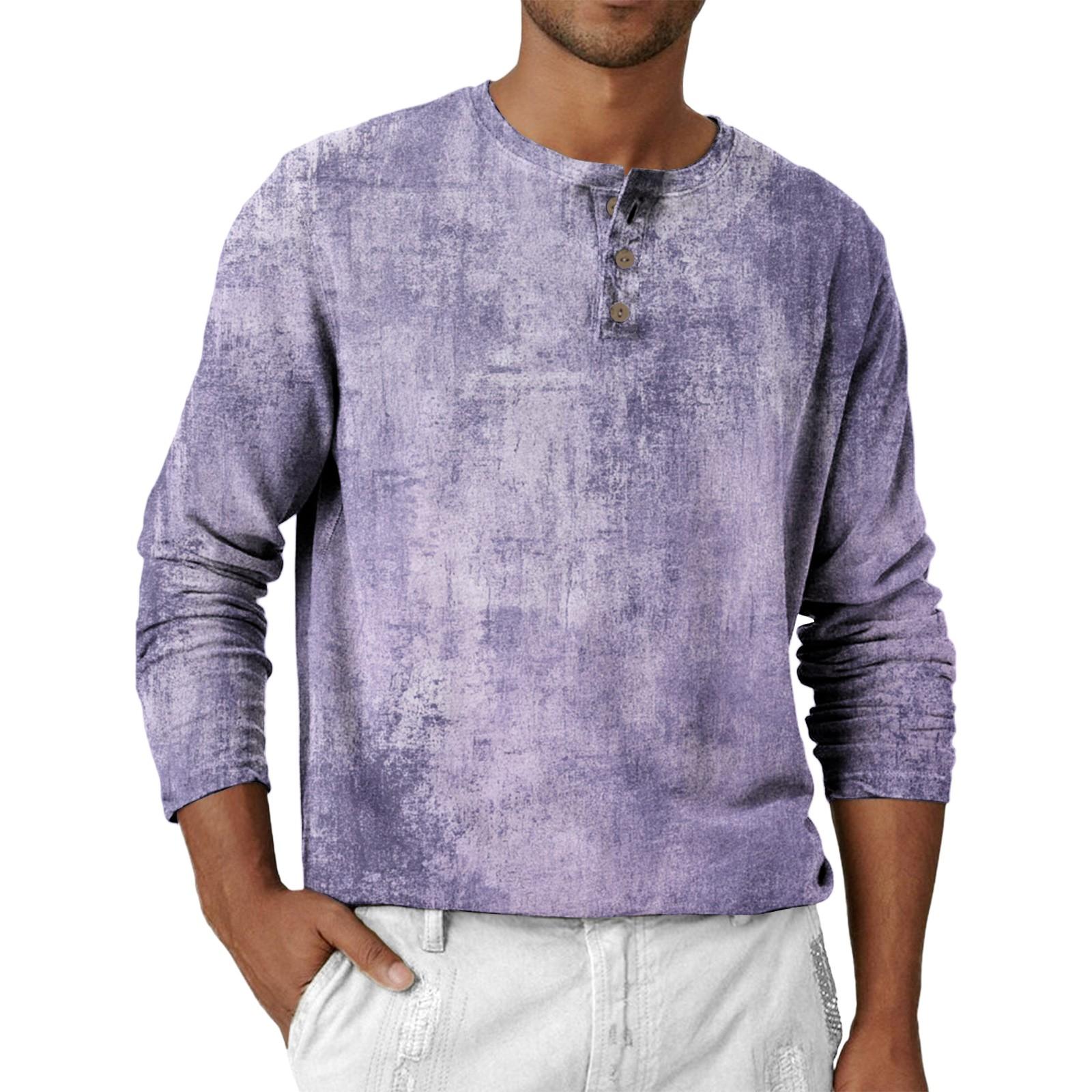 

Мужская свободная повседневная толстовка с длинными рукавами, лацканами и застежкой-молнией XXXL фиолетовый