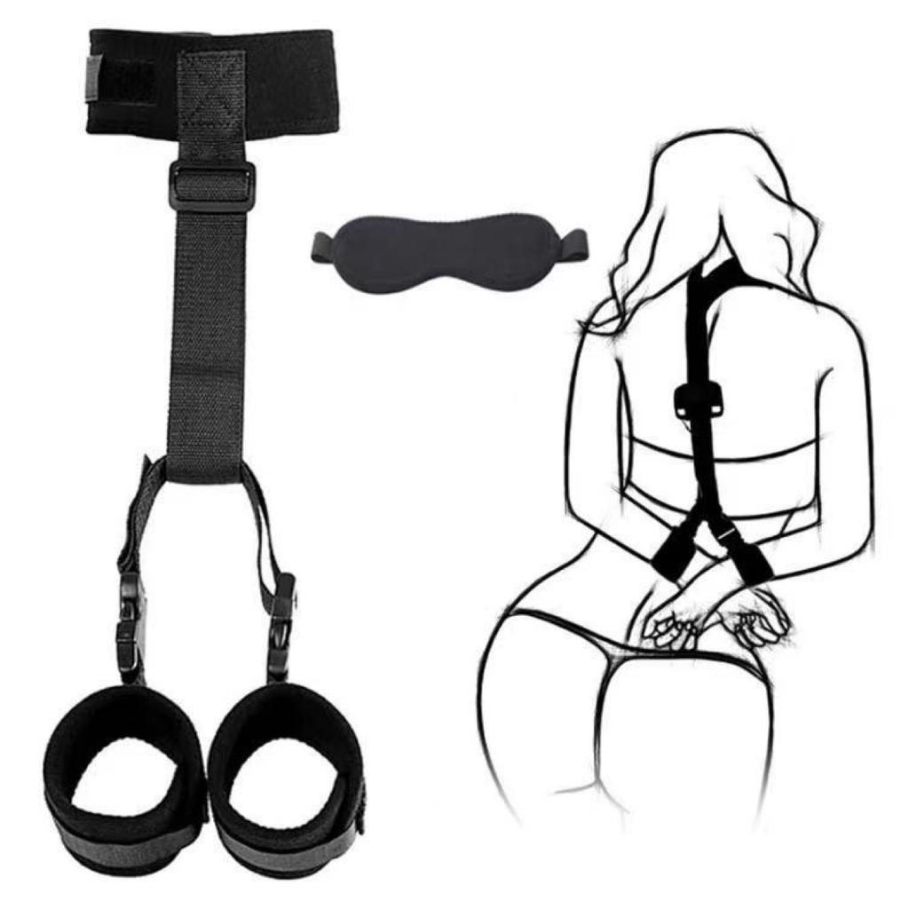 Handcuff Open Leg Restraint Sex Toy Eye Blinder Sex Toys Kits Adjustable Adult Erotic Bed Games Sextoy Set SM Slave Cosplay