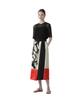 [ADORE] Skirt (Color Overlay Print)  Women's  531-5220720 060Yellow