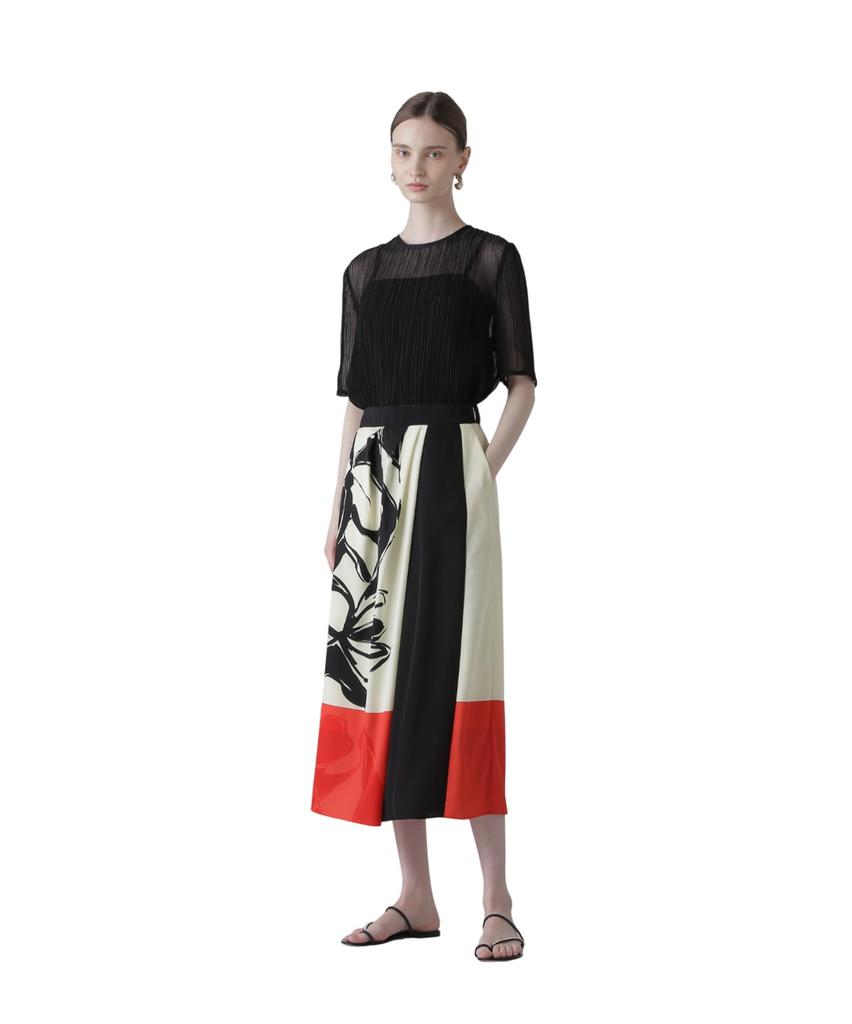 [ADORE] Skirt (Color Overlay Print)  Women's  531-5220720 060Yellow