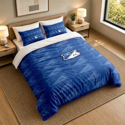 3Pcs Bedding SetMillonarios Soft Bed Sheet and Two Pillowcases Home Bedroom Decor