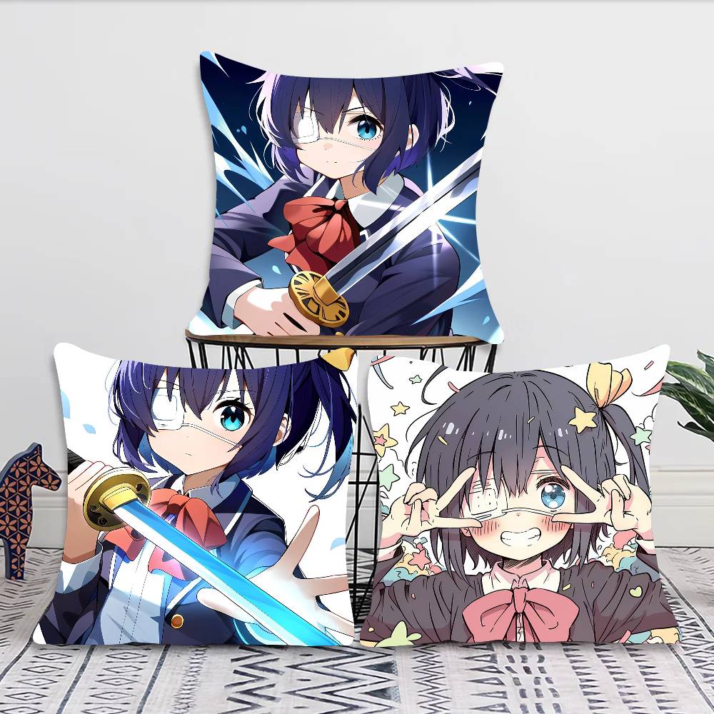 Takanashi Rikka Animation Take On Me Pillow Case Fashion Square Pillowcase Bedroom Sofa Room Ins Decoration Leisure