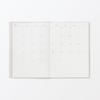 MUJI 2026 B6 Monthly Starting December White 84854316 Planner, 2025, Gray,