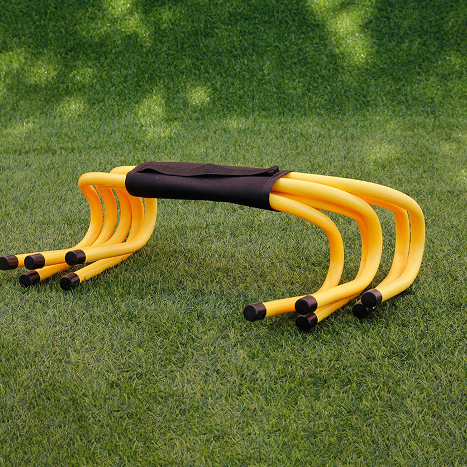 

5 штук барьеров для ловкости, скорость, желтый, многоцелевое футбольное тренировочное оборудование, препятствия для 15cm