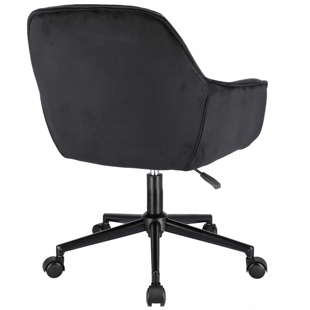 LARGO black armchair on a black foot